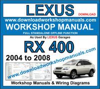Lexus RX 400H Service Repair Workshop Manual Download